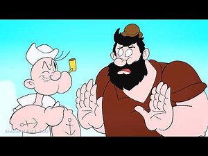 Popeye vs. Bluto #popeye #popeyethesailorman #animation #cartoon