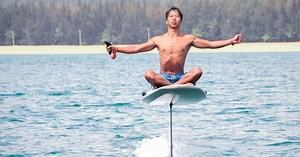 Never mind walking on water, fly over it with this $4K electric surfboard