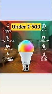 Top 10 Smart Bulbs in India 2025 | Best Budget Smart Bulbs | Amazon Finds #smartbulb #ledbulb