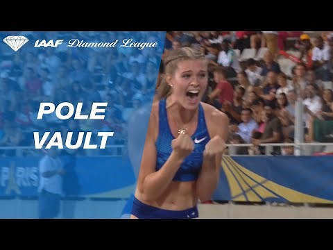Alysha Newman sets a Canadian pole vault record in Paris - IAAF Diamond League 2019