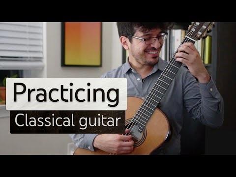 Practicing classical guitar :)