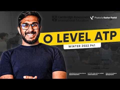 O Level Physics ATP Past Paper Solved Winter 2022 P41