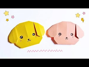How to Make Origami Head Dog| Tutorial for a Cute Paper Dog