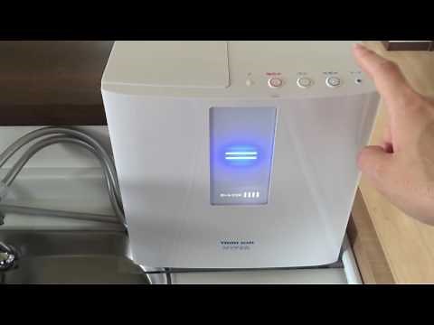 水素水整水器でおいしい水素水を作る！日本トリムの整水器。