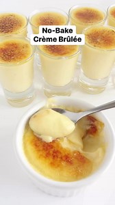 Recipe in comments ⬇️ No-Bake Crème Brûlée | Cupcake Savvy