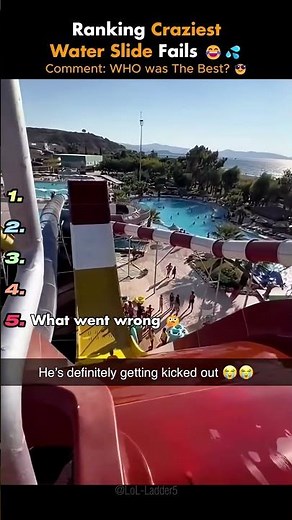 Ranking the FUNNIEST Water Slide Fails! 😂💦