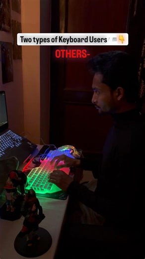 Which one are you? 👀 Type 1 or Type 2? 💀 #rgbkeyboard #coderlife #viralreels #relatable #ps5gamer