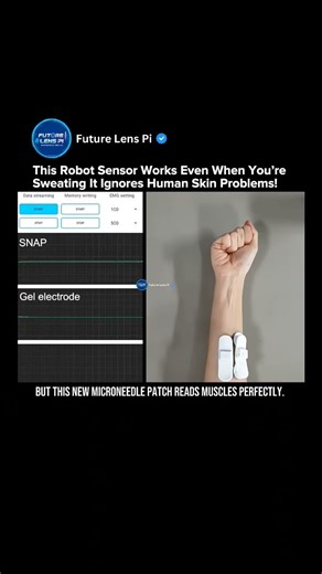Sweat-Proof Wearable Robot Sensor Breakthrough | Skin-Free EMG Control Technology #medical #shorts
