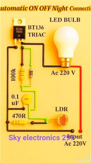 automatic on off Led bulb #electrical #shortvideo