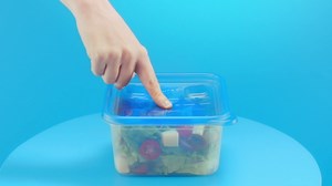 Ziploc® Brand, Food Storage Containers with Lids, Smart Snap Technology, Square, 4 ct