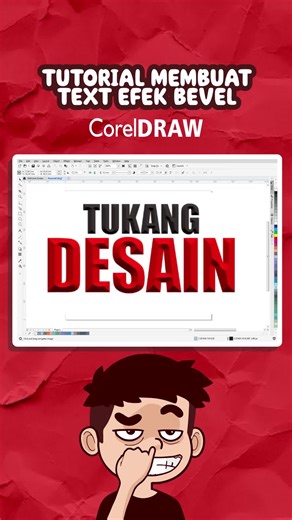 Tutorial Efek Bevel pada Teks di CorelDRAW