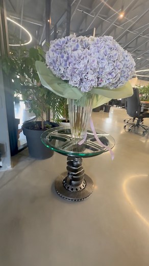 #Mercedes wheel table | Metal Works Studio