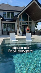 Put lounger 💦⤵️ These are a fraction of the cost of the name brand pool loungers that I wanted to buy! Send this to your friend w w pool! The other ones were $900 each so I opted for these most affordable lounge chairs! I love that they sit up so you can watch the kids swim and enjoy conversations or just scroll on your phone. I’m currently working from my pool right now 🤣🙌🏼 #pool #poolinspo #backyardoasis #ingroundpool #swimmingpool #summerstyle #momblog #lookforless #poolsofinstagram #back