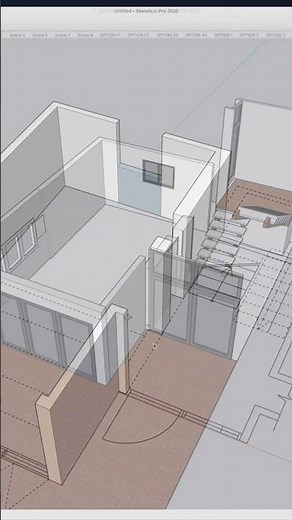 Process from field measurement to 3D modeling #shorts #architecture