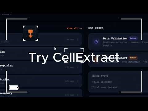 CellExtract | Desktop Data Extraction Tool
