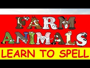 Learn to Spell Farm Animals with Alphabetimals | Farm Animals flashcards | English Vocabulary kids