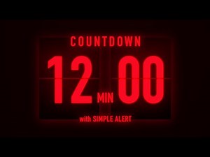 12 Minute Flip Clock Timer / With Simple Alert 🚨