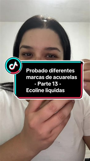 Día 13 probando acuarelas de diferentes marcas, formatos y precios, hoy vamos a probar las de marca #ecoline en formato de acuarelas líquidas. #fyp #acuarelas #arte