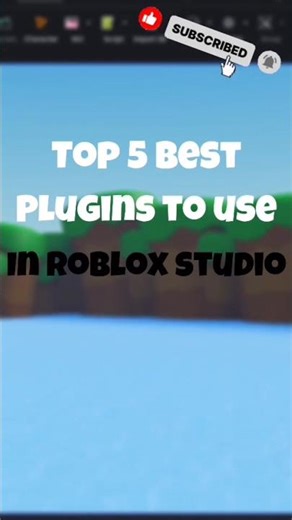 These 5 best plugin to use in roblox studio #robloxgamedesign #robloxdev #roblox
