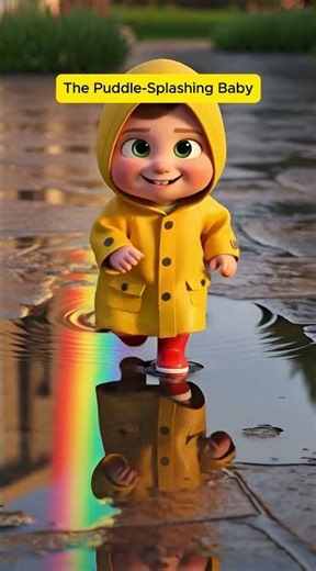 The Puddle-Splashing Baby | A Rainy Day Adventure #animation #3danimation #shortfilm #cartoon
