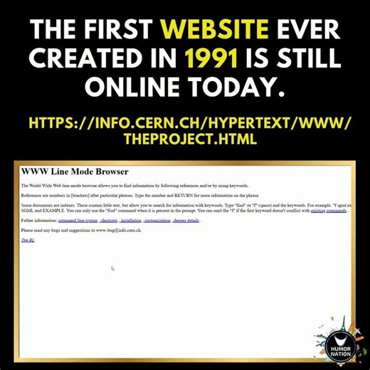 The First Website Ever Created Is Still Online