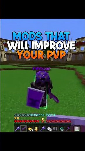 MODS THAT WILL IMPROVE YOUR PVP #minecraft #mods #pvp #viralminecraftshort #minecraftmods