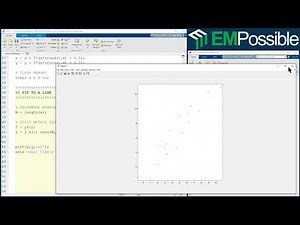MATLAB Session -- Solving a Line Fitting Problem