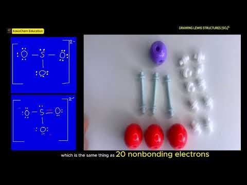 SO₃²⁻ Lewis Structure with Model Kit | Sulfite Ion Explained |KokoChem Education
