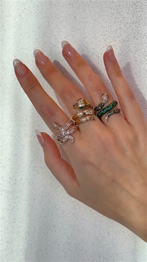 We can't get enough of these bold snake rings! Which one best fits your vibe? 🐍 https://bit.ly/3UUtouz | Effy Jewelry