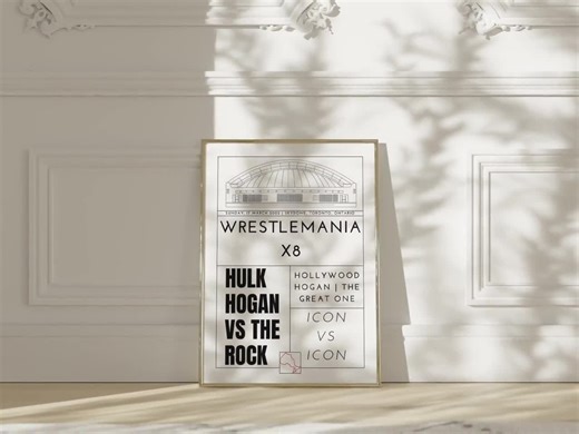 Cool Modern Wrestling Poster Wrestlemania 18 Poster Memory - the Rock Vs Hulk Hogan WWE WWF A2 A3 A4 A5 Black and White Home Decor Wall Art - Etsy