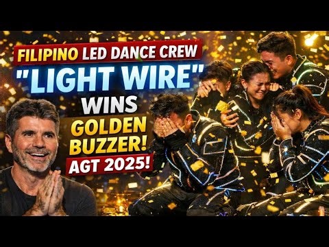 Filipino LED Dance Crew LIGHT WIRE Stuns AGT 2025 | Simon Cowell SLAMS GOLDEN BUZZER 😭✨