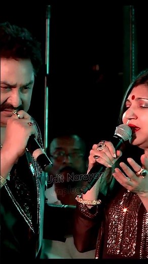 Saajan Saajan Song 👌 | Kumar Sanu & Alka Yagnik 🎤 Live Concert | #shorts #alka #kumarsanu