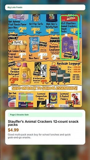 Big Lots Foods Weekly Ad (7/26/26 - 8/8/26) Top 5 Deals #shorts