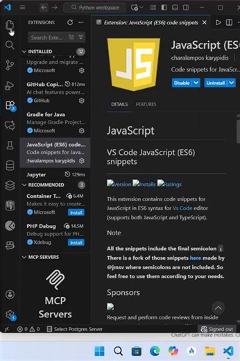 Run javascript in vs code #shorts