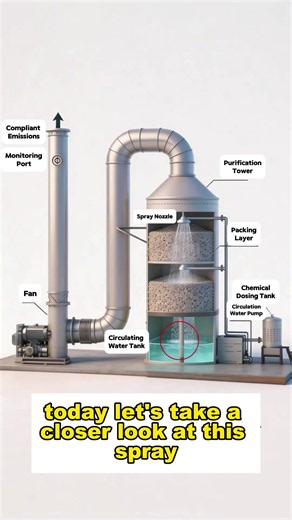 PRCCW Spray Tower Working Principle#pyrolysis #fuel #oil #oilrefinery #pyrolysisplant