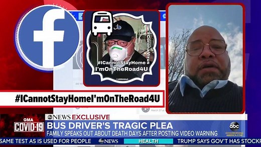 ABC NEWS EXCLUSIVE: The family of a Detroit bus driver who died of coronavirus complications after posting a tragic plea to take the virus seriously is speaking out. gma.abc/2wiJmGb | Good Morning America