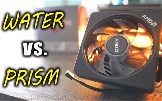 [中字]AMD原装幽灵散热器对比360一体式水冷—Wraith PRISM Vs. 360MM AIO Water Cooler for 3700X
