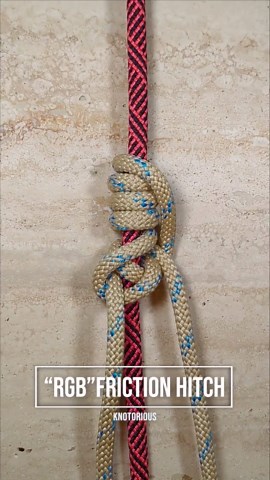 'RBG' Friction Hitch for Climbing Rope for Arborists and Tree Climbers!
