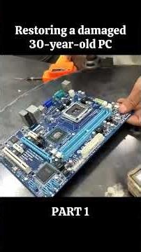 Vintage PC Transformation #restoration #repair #reparing #asmr