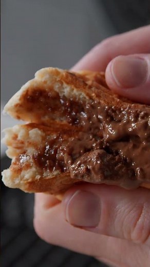 Warm up your waffle iron with these 3 stuffed waffle snacks! 🧇 #shorts #recipe #snack
