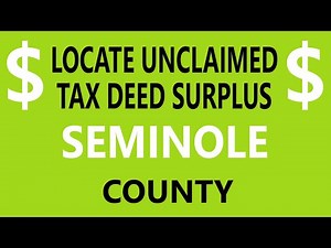Locate Seminole County Tax Deed Surplus Records - Florida Overbids