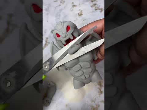 Cutting open squishy toys for fun surprises