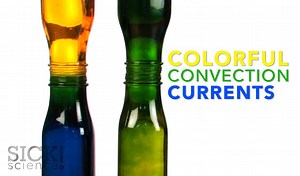 SICK Science #075 - Colorful Convection Currents Convection is one of those words that we often hear used, but we may not completely understand its meaning. Weather forecasters show how convection currents are formed when warm and cold air masses meet in the atmosphere. Convection currents are responsible for warm water currents that occur in oceans. This activity demonstrates convection currents in a very colorful fashion. Read the entire experiment here: http://goo.gl/KztDXB | Steve Spangler