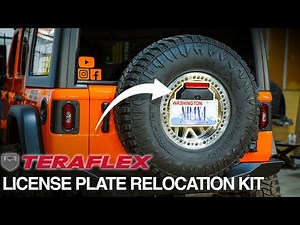 Teraflex License Plate Relocation Kit for Jeep Wrangler JL