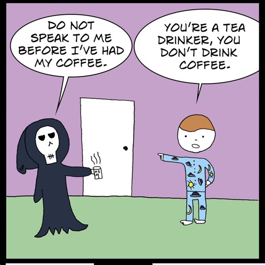 Gerald on Instagram: "::REPOST:: Talking Gerald & The Afterlife 213 The Power Of Inference #comicstrips #comics #motioncomic #narratedcomic"