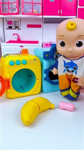 ASMR Toy Unboxing Cocomelon & Pinkfong Washing Machine Set 🧺| Satisfying Toy Play with Subeo Toys