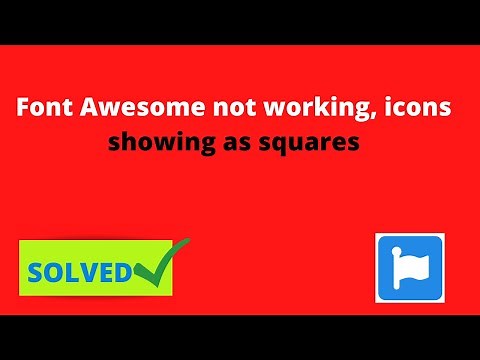 Font Awesome not working | icons showing as squares | Font awesome is not showing icon