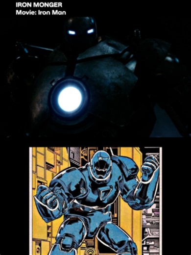 Iron Man 1 - Comic vs. movie #marvelstudios #marvelcomics #avengers #marvel #mcu #ironman