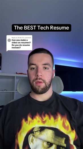 Replying to @Shaks S this is the tech resume template that I recommend you use so feel free to download it. Hopefully this helps #tech #techtok #careeradvice #itcareer #fyp