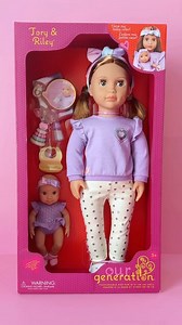 Big sister mode: ON! 💖 Help Tory play, feed, and take care of baby Riley with all the cutest accessories 🍼✨ | Our Generation Dolls
